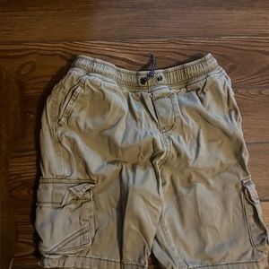 Boy khaki cargo shorts